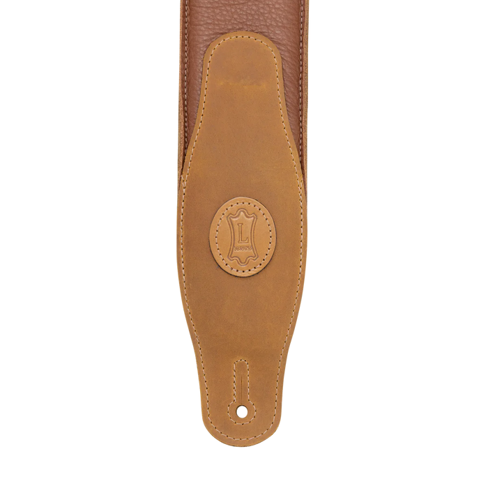 Levy's Cirro Series 3" Padded Garment Leather Guitar Strap, Tan