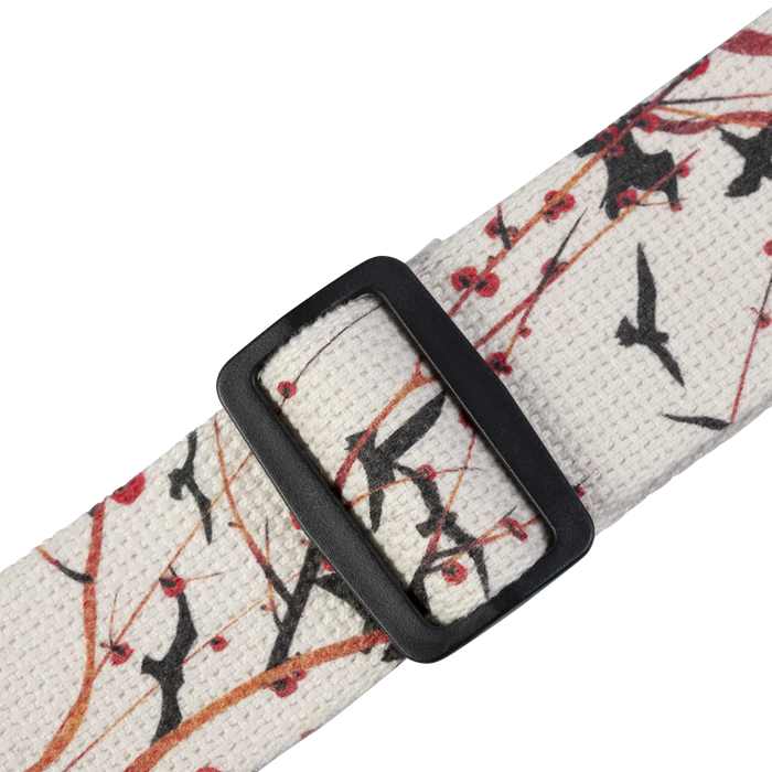 Levy's Nature Cotton Series 2" Wide Cotton Guitar Strap, Birds & Trees