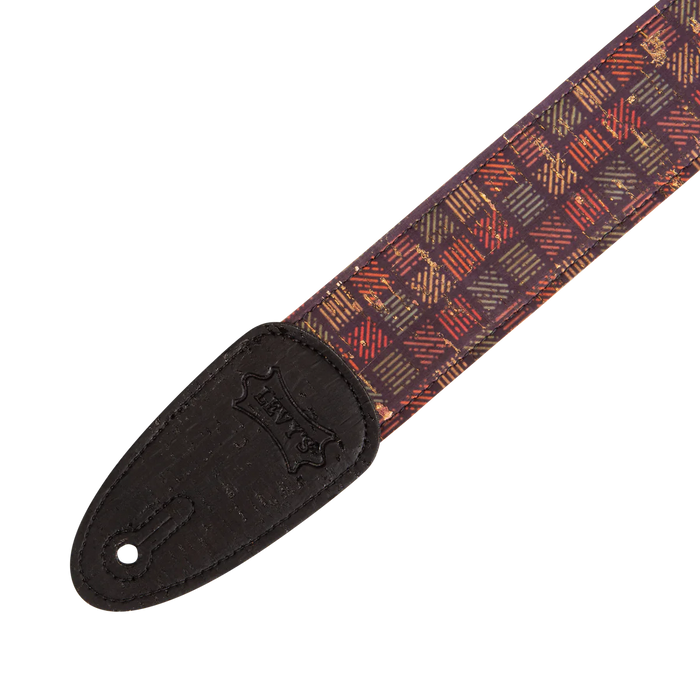 Levy's Cork Guitar Series 2 inch Wide Cork Guitar Strap, Orleans