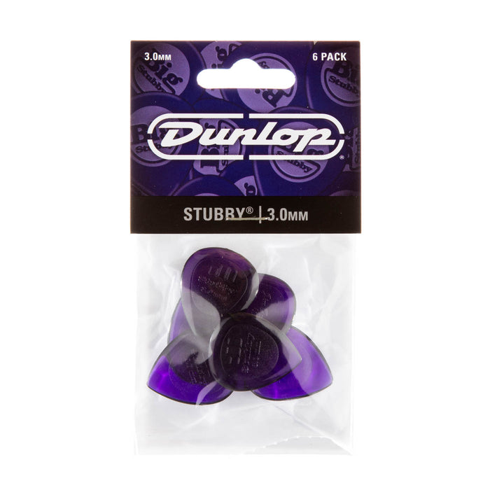 Dunlop 3.0Mm Stubby® Jazz Guitar Picks (6/Pack)