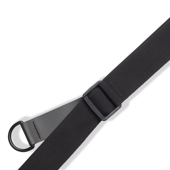Levy's Leather Right Height Series 3" Wide RipChord™ Guitar Strap, Black