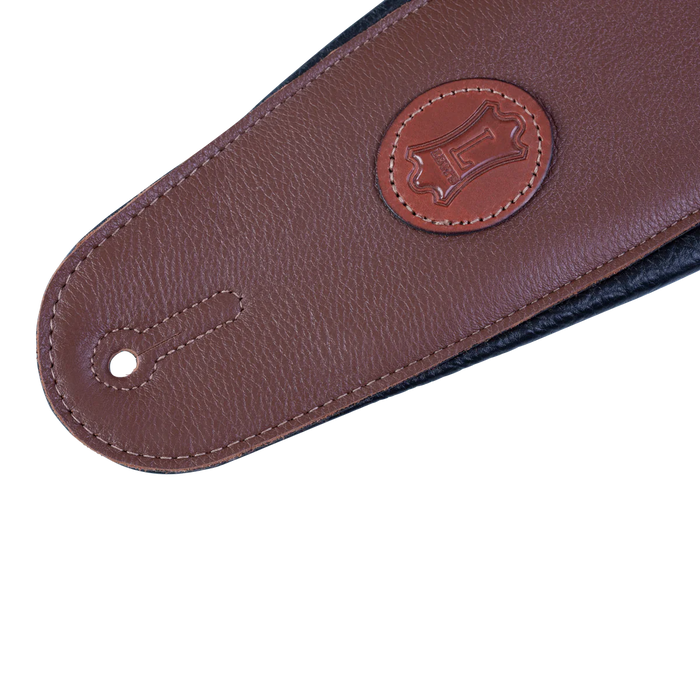 Levy's Signature Legacy Series 4 1/2" Wide Garment Leather Bass Strap, Brown