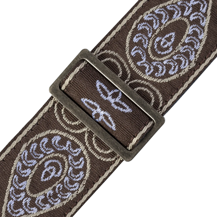Levy's Vintage Hootenanny Series 2" Wide Jacquard Guitar Strap, Rainbow