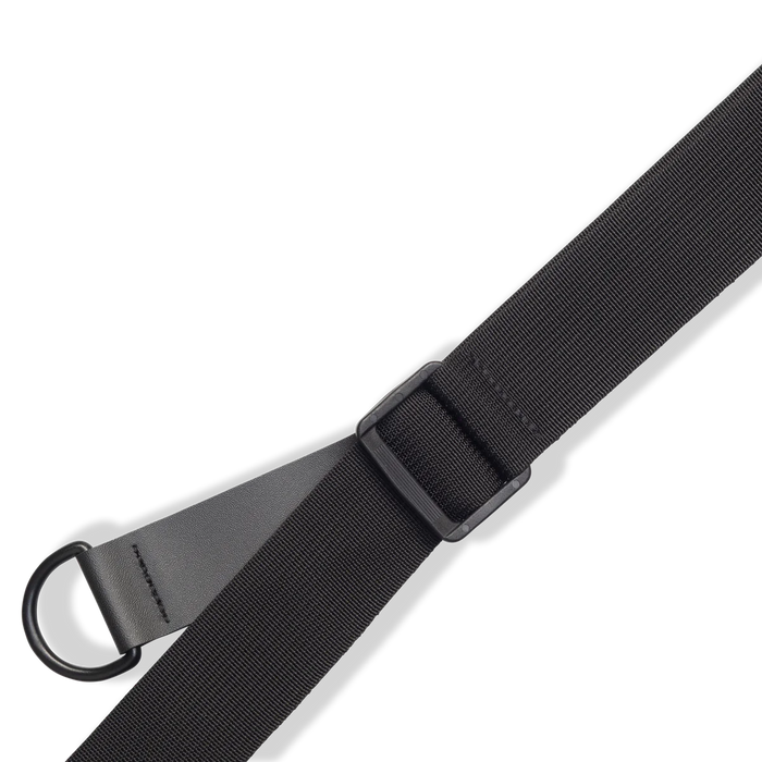 Levy's Leather Right Height Series 3 inch Wide Ergonomic RipChord™ Guitar Strap, Dark Brown