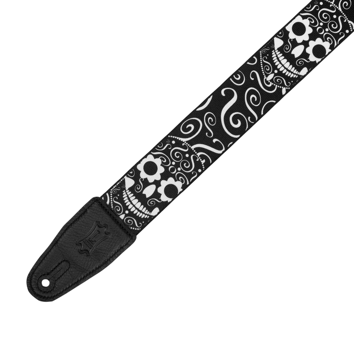 Levy's Calaca Series 2" Poly Guitar Strap, Skulls