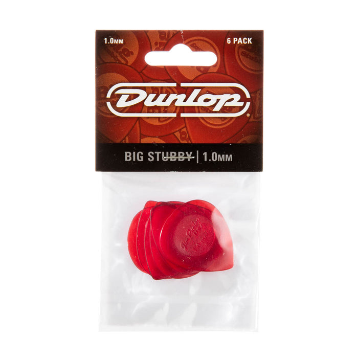 Dunlop 1.0mm Big Stubby Guitar Pick (6/bag)