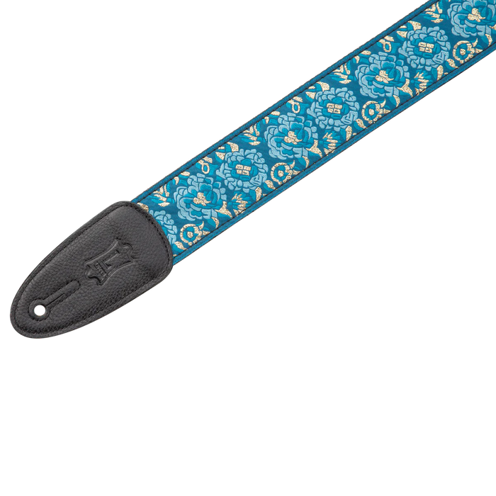Levy's Boho Jacquard Series 2" Wide Jacquard Guitar Strap, Blue