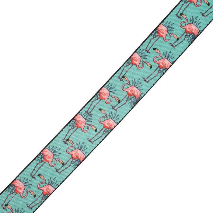 Levy's Graphic Waves Series Polyester Guitar Strap, Flamingos