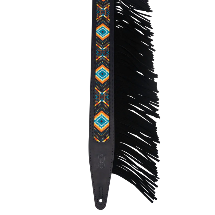 Levy's Crazy Horse Outlaw Series Guitar Strap, Black