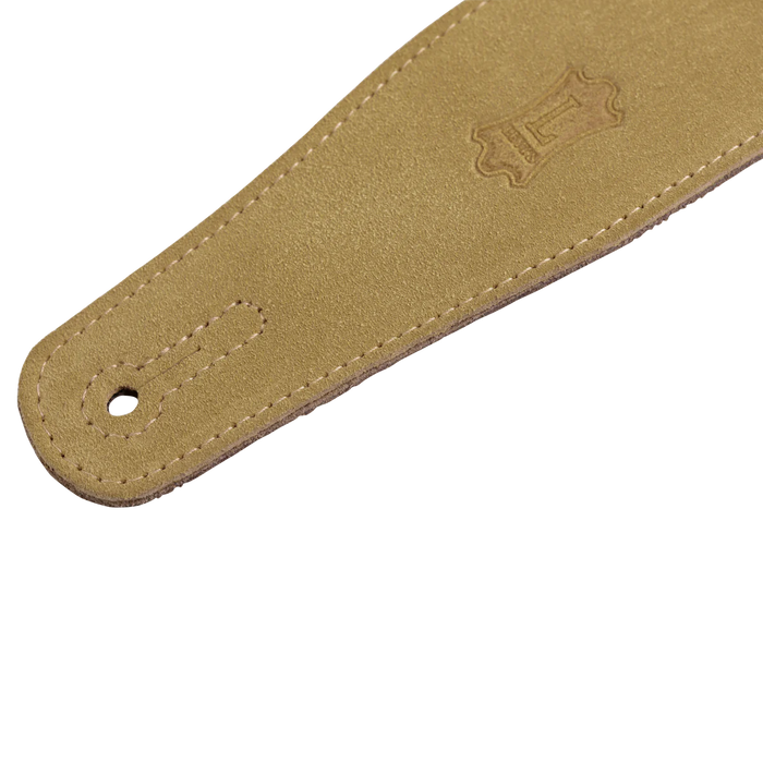 Levy's Simply Suede Series 2 1/2" Wide Guitar Strap, Tan