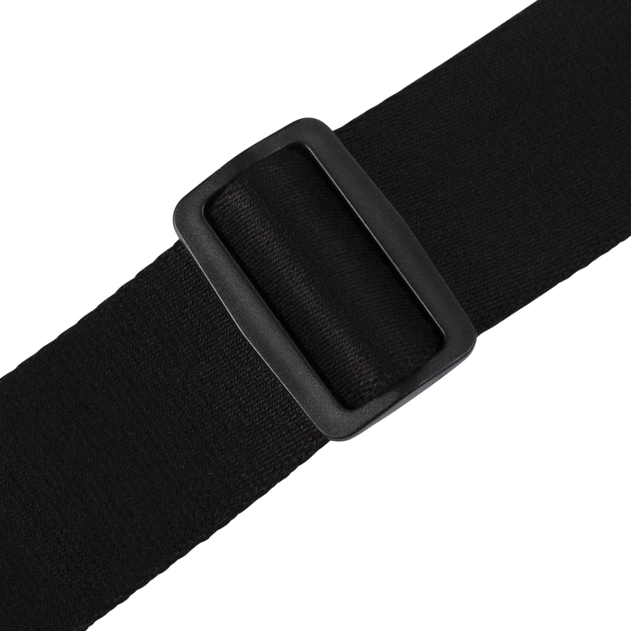 Levy's The Ebony Series 2" Wide Rayon Guitar Strap, Black