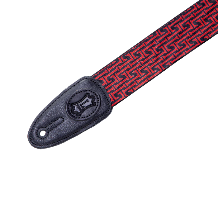 Levy's Signature Poly Series 2" Wide Polyester Guitar Strap, Navy & Red