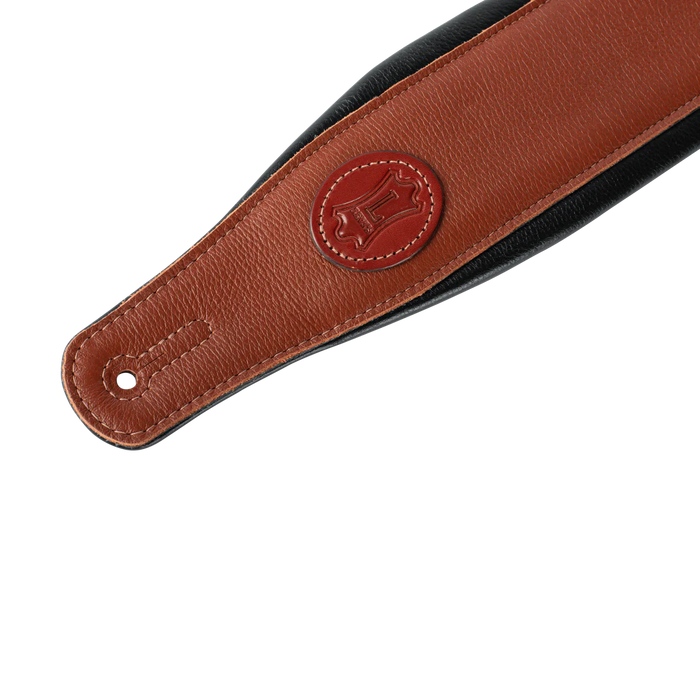 Levy's Signature Legacy Series 3" Wide Garment Leather Guitar Strap, Tan