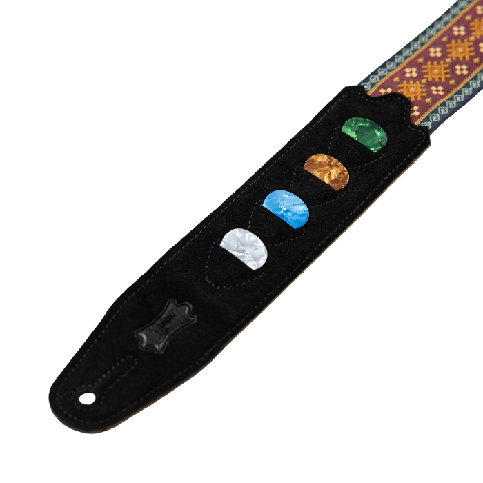 Levy's Original Hootenanny Series 2" 60's Weave Guitar Strap, Red