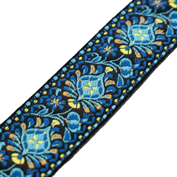 Levy's Vintage Hootenanny Series 2" 60's Weave Guitar Strap, Blue