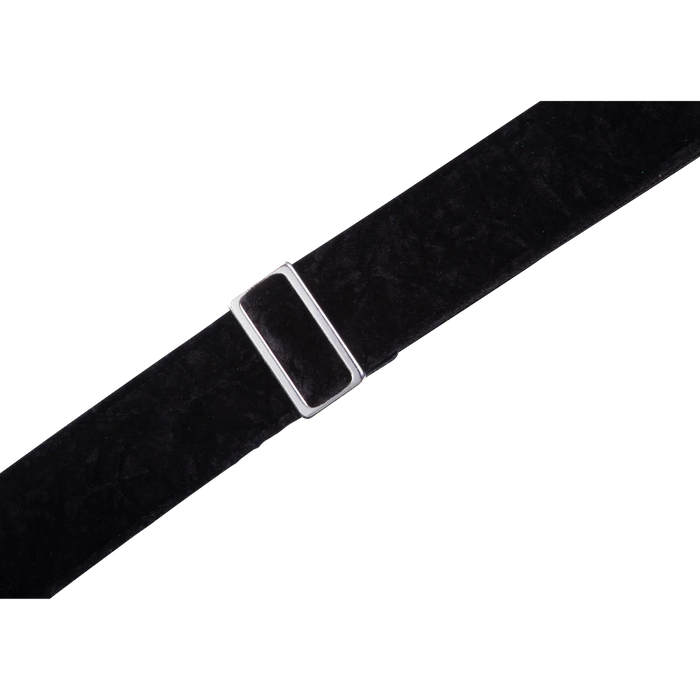 Levy's Suede Harmony Series 2" Wide Fabric Guitar Strap, Black Velvet