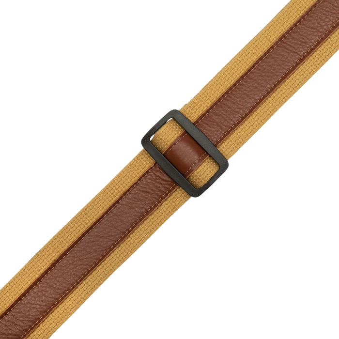 Levy's Cotton Combo Series 2" Guitar Strap, Tan & Tan