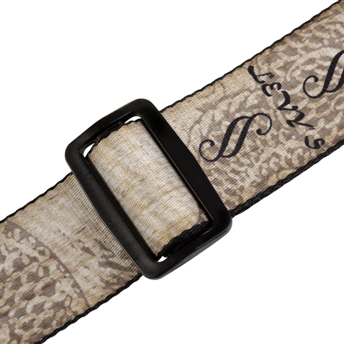 Levy's Eastern Harmony Series 2" Wide Polyester Guitar Strap, Brown Dragon