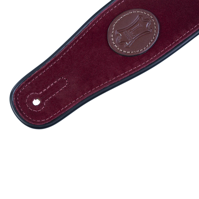Levy's Signature Suede Series 2 1/2" Wide Guitar Strap, Burgundy