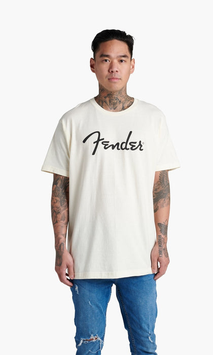 Fender Fender Spaghetti Logo T-Shirt, Olympic White, S