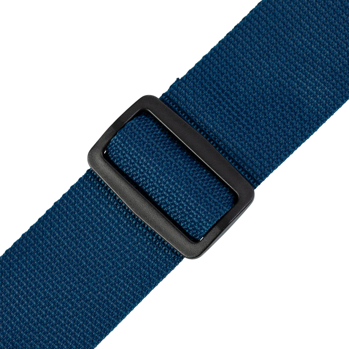 Levy's Single Tone Solid Colored Poly Series 2" Wide Guitar Strap, Navy