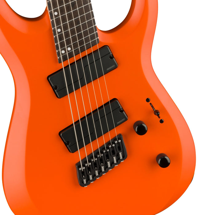 Jackson Pro Plus Series DK Modern HT7 MS, Ebony Fingerboard, Satin Orange Crush