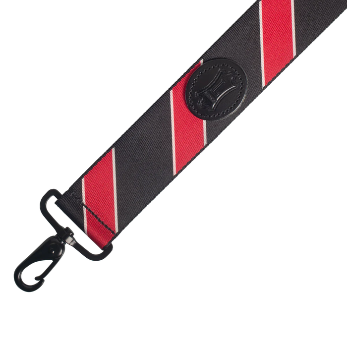 Levy's Case Straps 2 inch Wide Polyester Case Strap, Black & Red Stripes