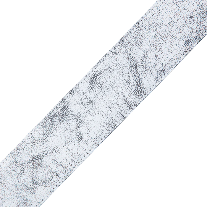 Levy's Distressed Leather Series 2 1/2" Wide Garment Leather Guitar Strap, White