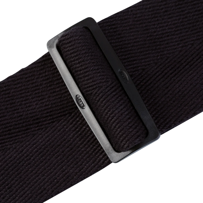 Levy's Signature Cotton Series 3" Wide Bass Guitar Strap, Black