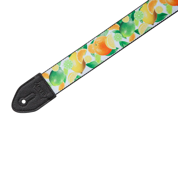 Levy's Tasty Grooves Series 2" Wide Polyester Guitar Strap, Citrus