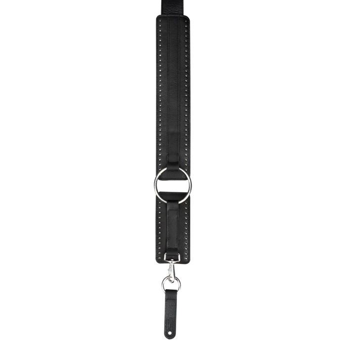 Levy's Baldric Series Leather Guitar Strap, Black