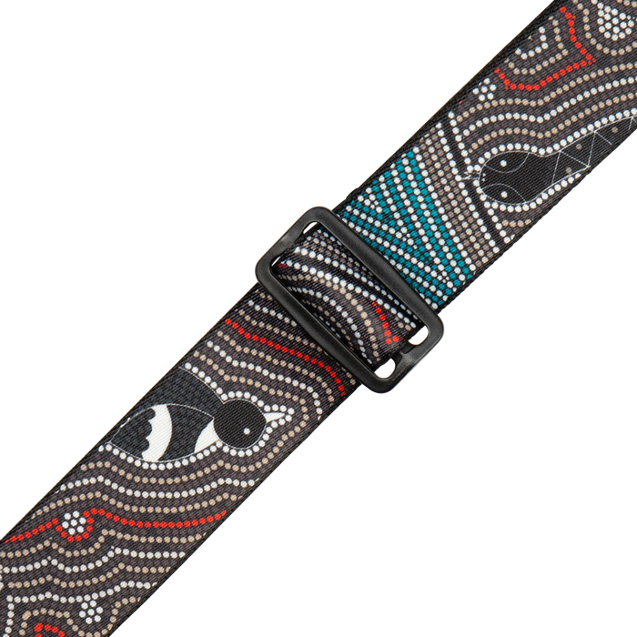 Levy's Down Under Series 2" Poly Guitar Strap, Bird & Snake
