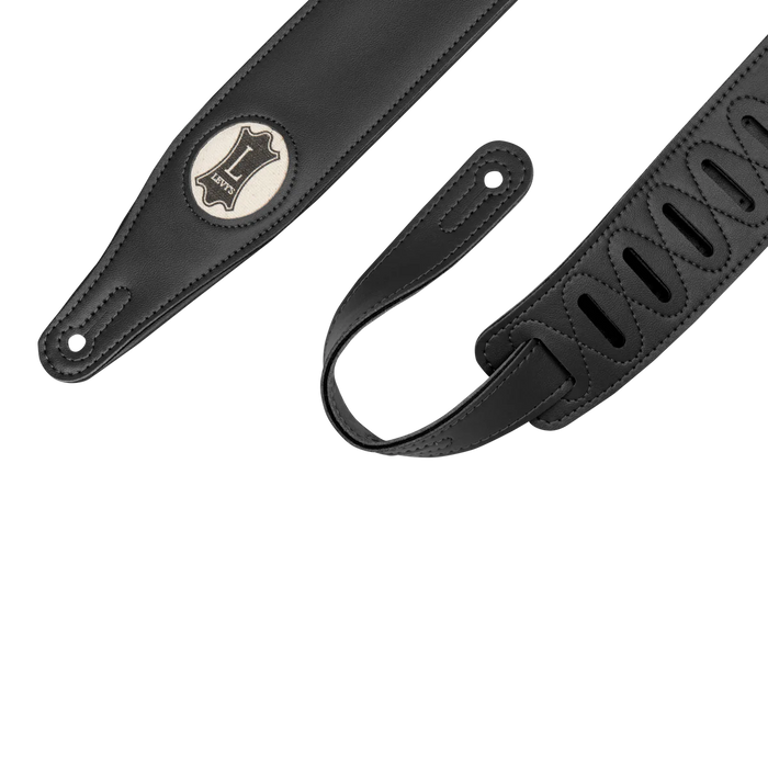 Levy's Vegan Leather Series 25" Vegan Leather Strap, Black