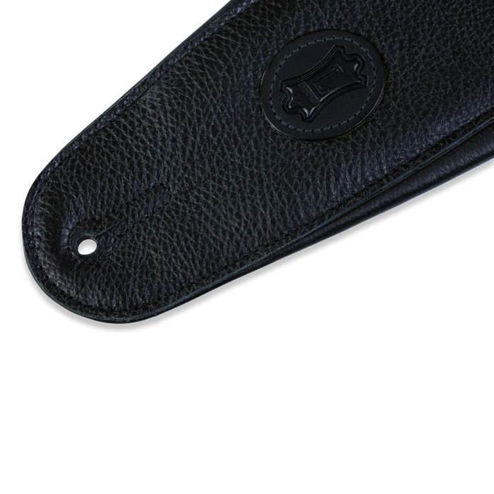 Levy's Signature Legacy Series 4 1/2" Wide Garment Leather Bass Strap, Black