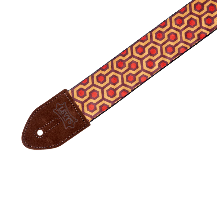 Levy's Suede Harmony Series 2" Wide Polyester Guitar Strap, Hex