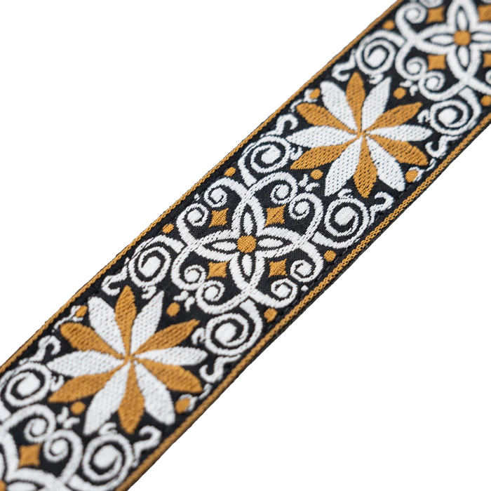 Levy's Vintage Hootenanny Series 2" 60's Weave Guitar Strap, Yellow