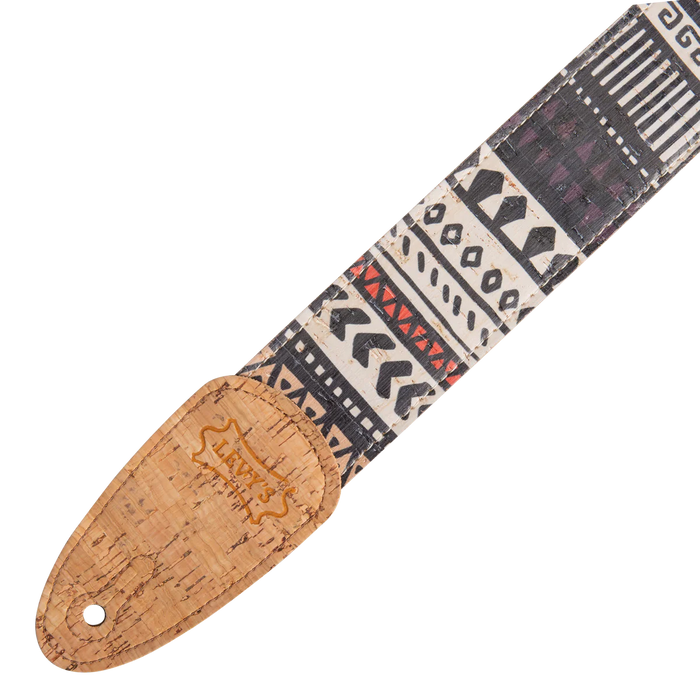 Levy's Cork Guitar Series 2 inch Wide Cork Guitar Strap, Zanzibar