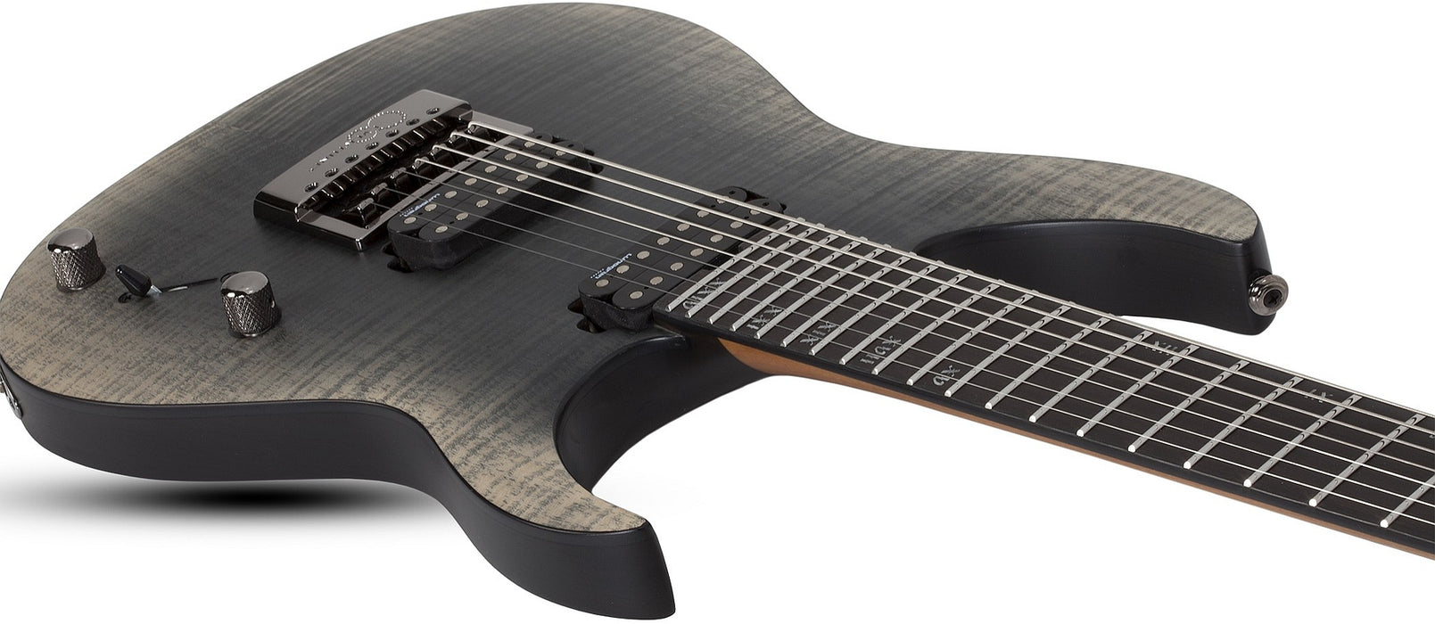 Schecter Banshee Mach-7 Evertune Fall Out Burst