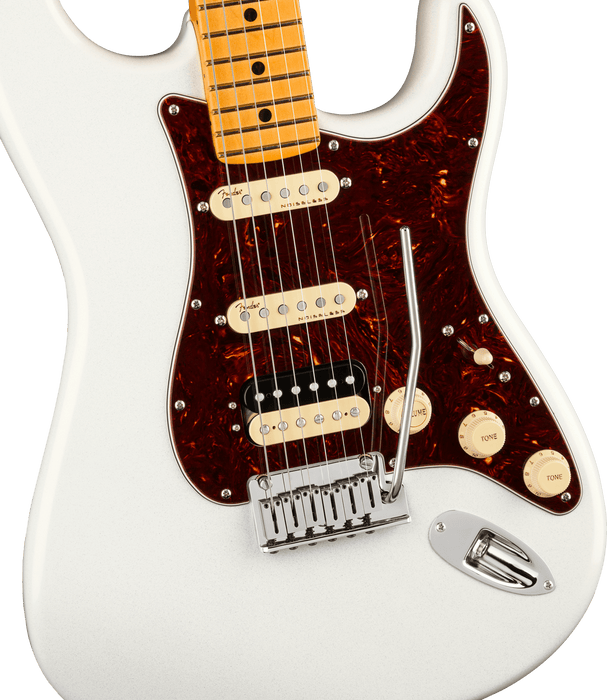 Fender American Ultra Stratocaster HSS, Maple Fingerboard - Arctic Pearl