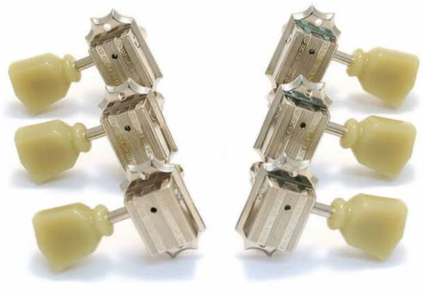 Grover 135N Vintage Style Machine Heads - 3+3 Nickel