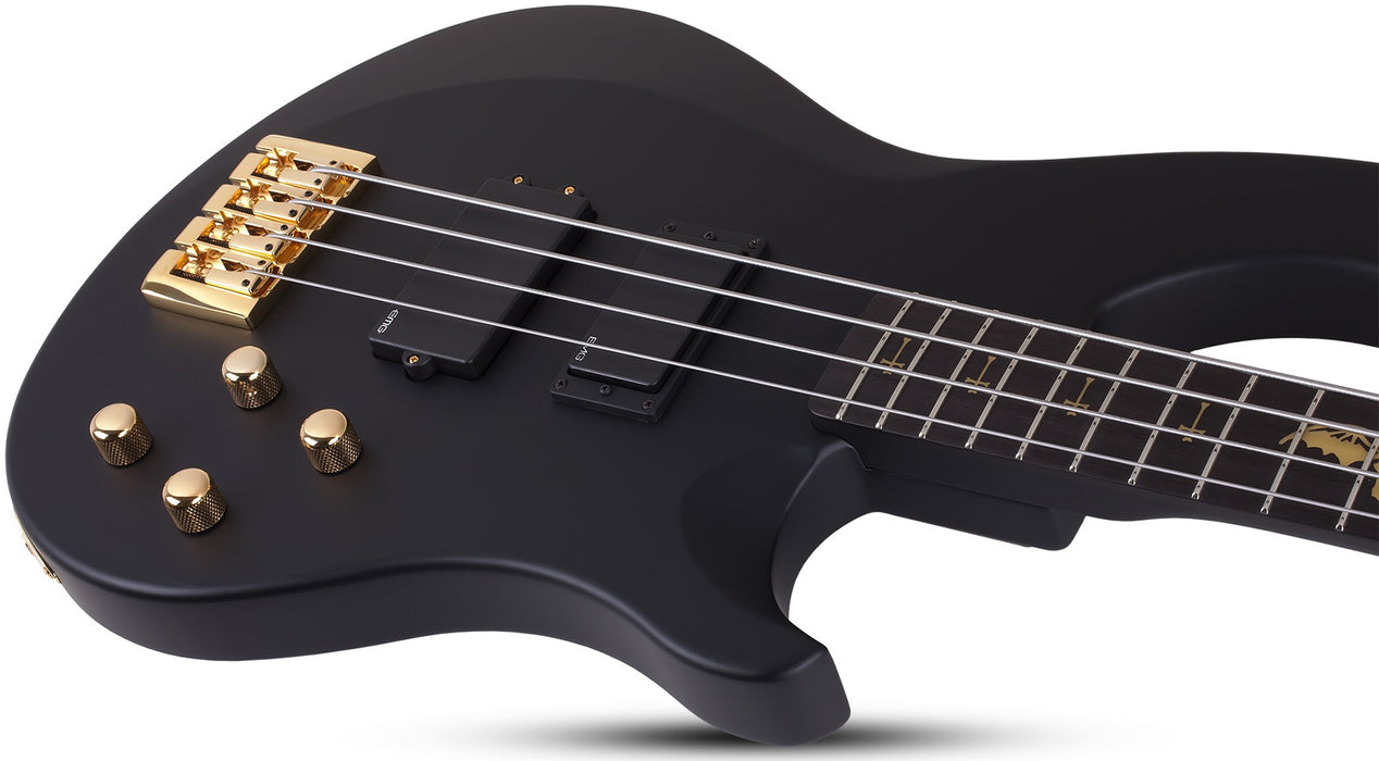 Schecter Johnny Christ Bass Left-Handed Satin Black