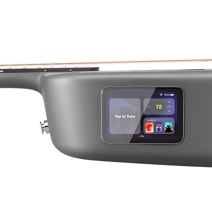 Lava Music ME 4 Carbon Fiber 38” Acoustic / Electric Guitar With Gig Bag, Space Grey