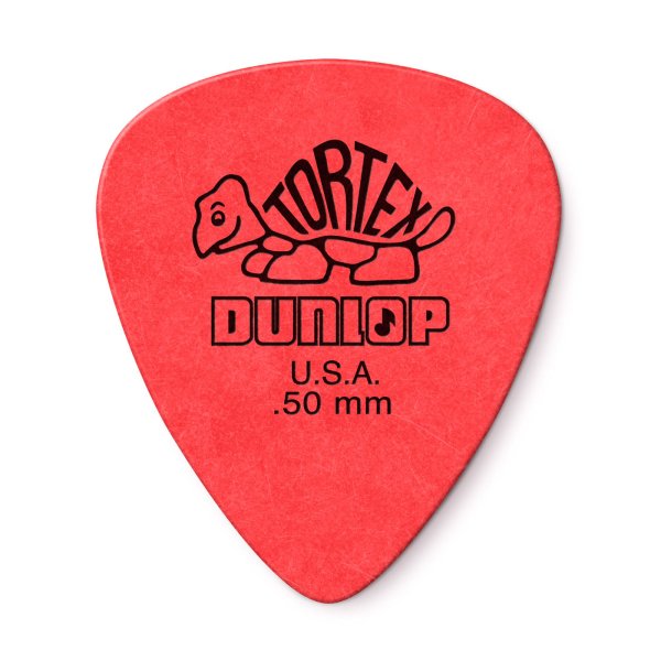 Dunlop Red 0.50mm Tortex Standard Guitar Pick (72/bag) single