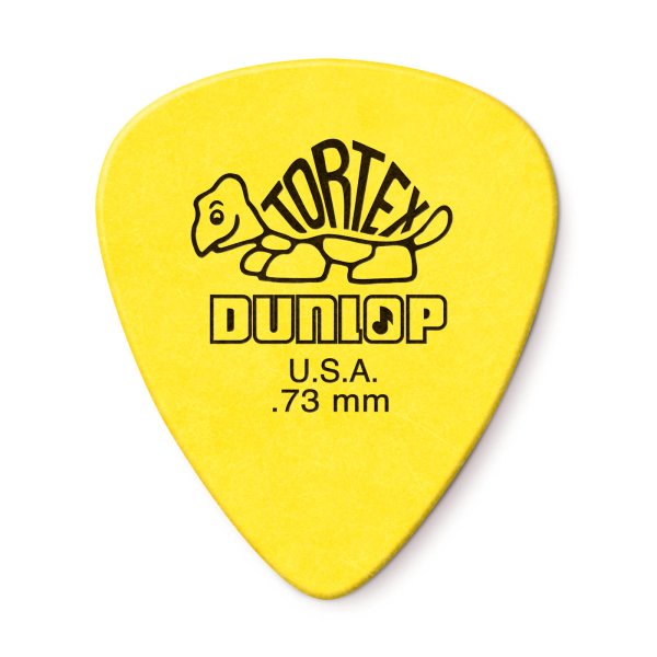 Dunlop Yellow 0.73mm Tortex Standard Guitar Pick (72/bag) single
