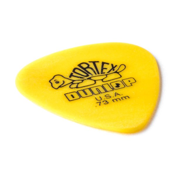 Dunlop Yellow 0.73mm Tortex Standard Guitar Pick (72/bag) single