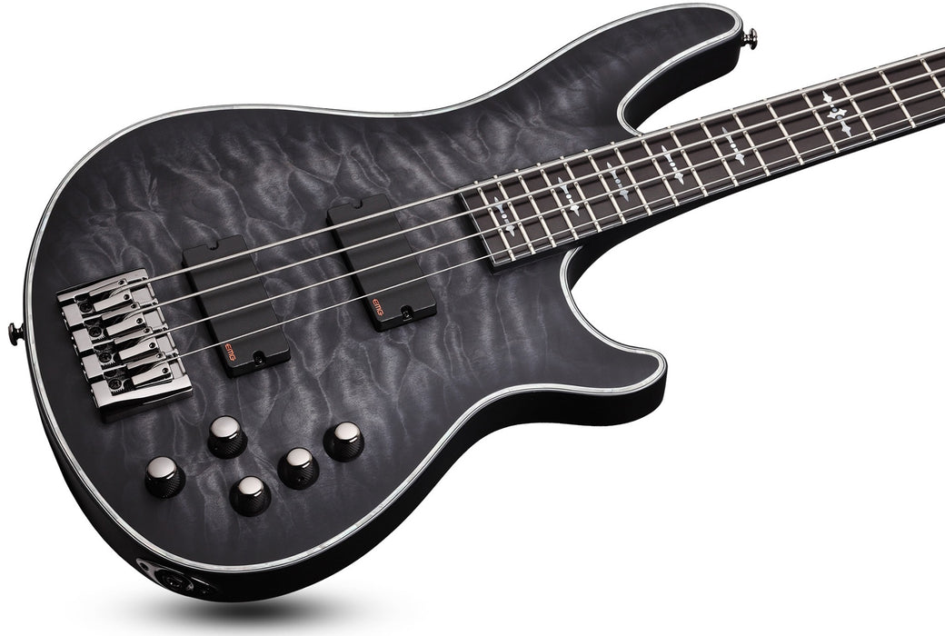 Schecter Hellraiser Extreme-4 See Thru Black Satin