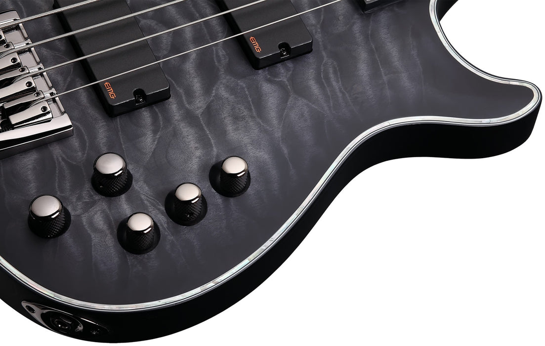 Schecter Hellraiser Extreme-4 See Thru Black Satin