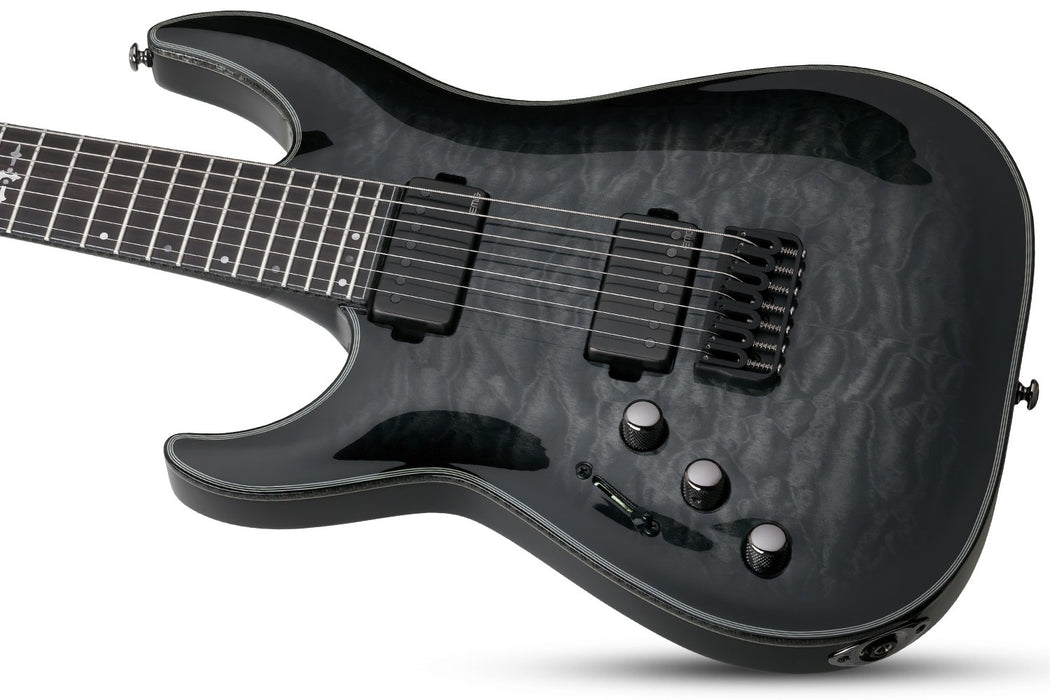 Schecter Hellraiser Hybrid C-7 Left-Handed Trans Black Burst