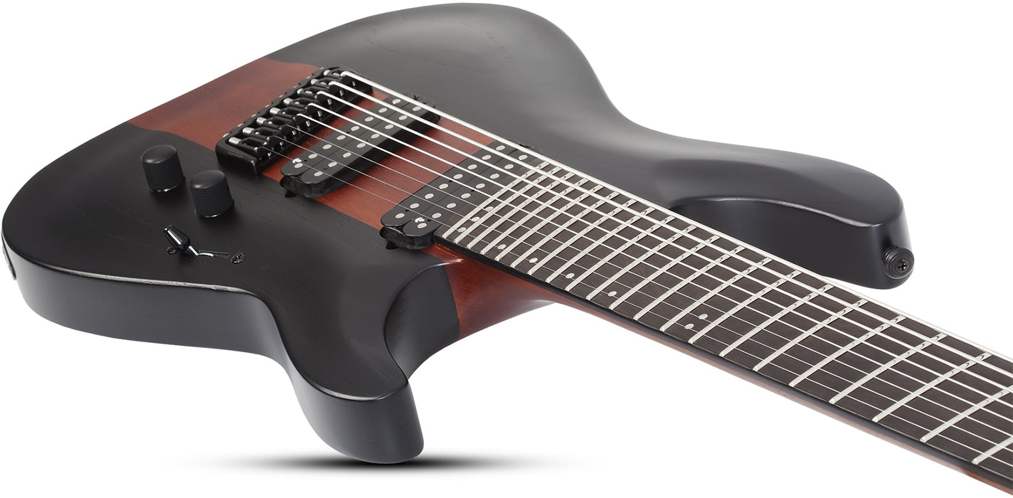 Schecter C-8 Rob Scallon Satin Dark Roast