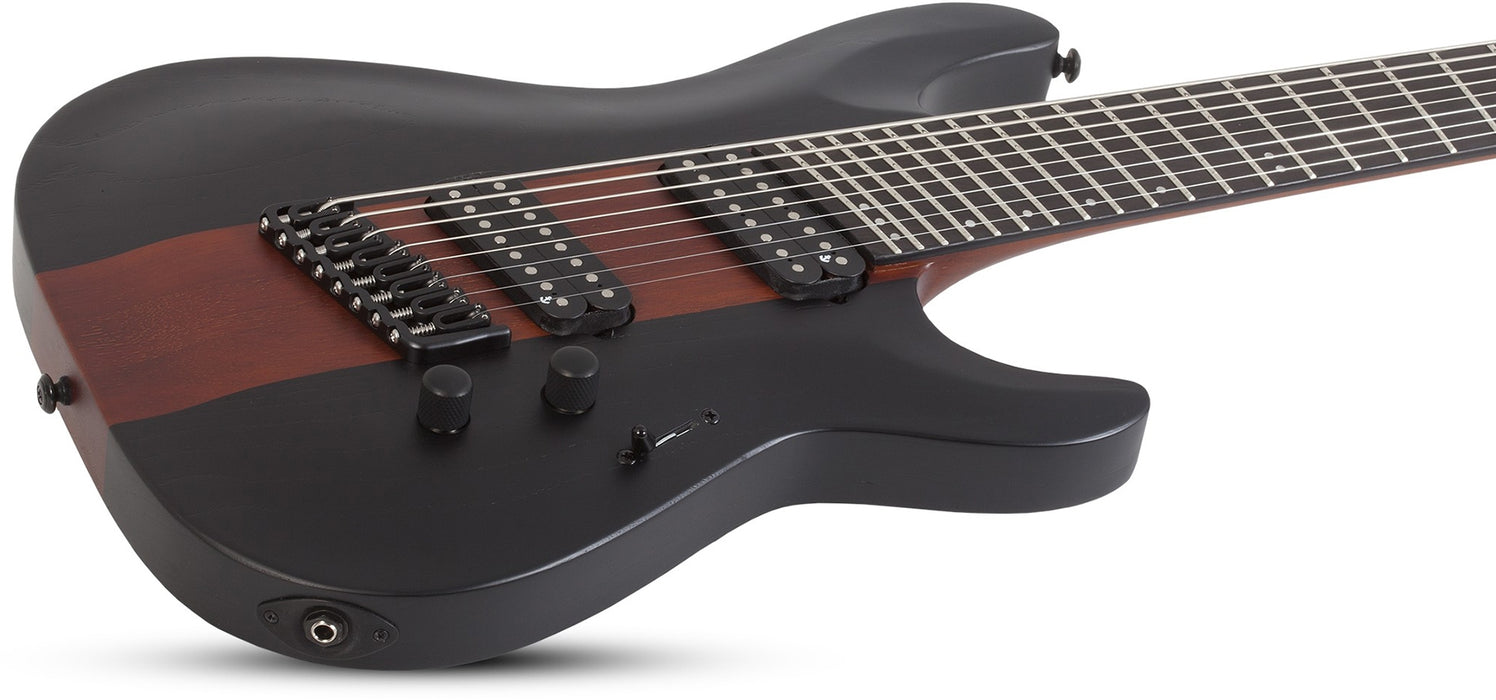 Schecter C-8 Rob Scallon Satin Dark Roast